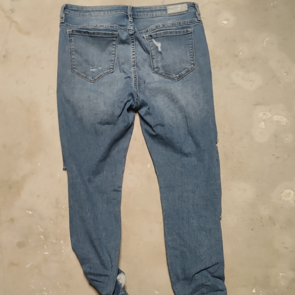 Distressed Blue Jeans - Picture 4 of 4